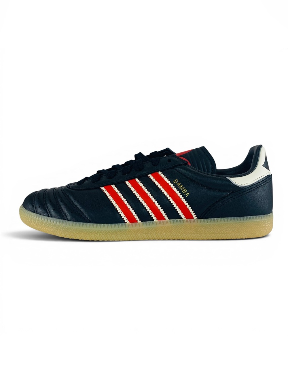adidas Samba JP Core Black Red Gum Men's Shoes Sneakers IH4356